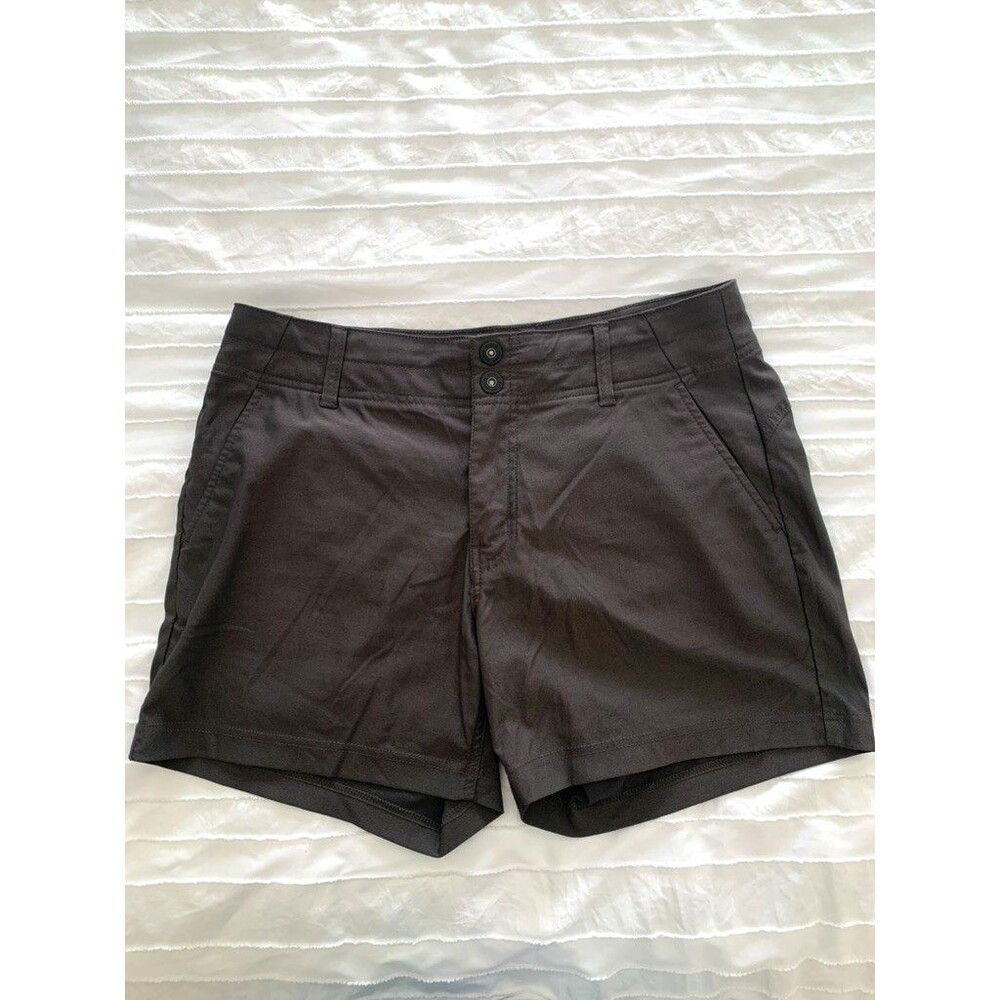 Prana womens size 12 shorts 5" inseam slash pockets hiking active outdoor